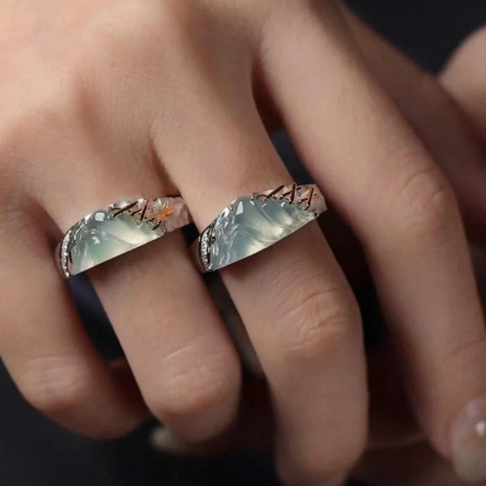 Wholesale New exquisite, light luxury, versatile couple's ring with fashionable design