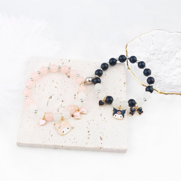Wholesale Cartoon Crystal Beaded Simple Couple Student Girlfriend Bracelet