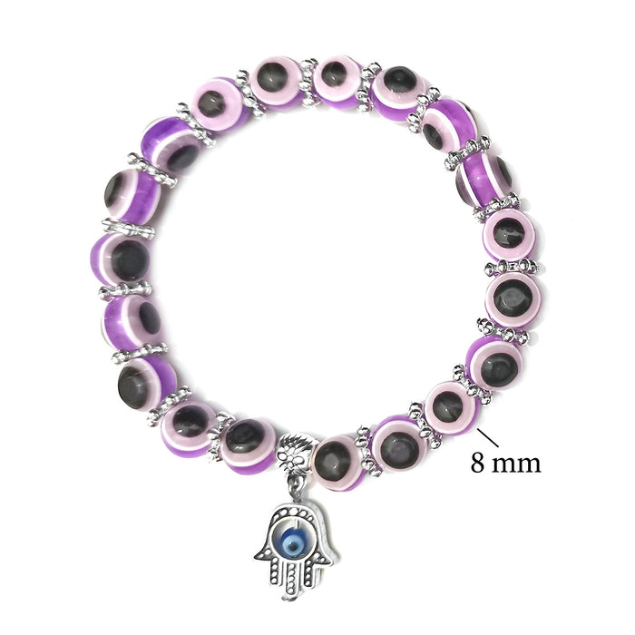 Wholesale Blue Eye Bracelet Palm Devil's Eye Beaded Bracelet