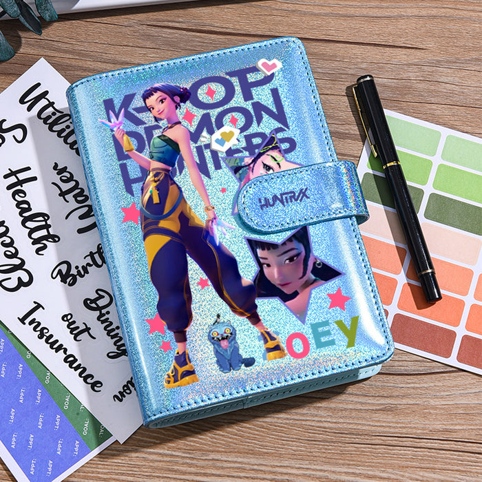 Wholesale Kpop Glitter Hardcover Loose-Leaf Cartoon Notebook