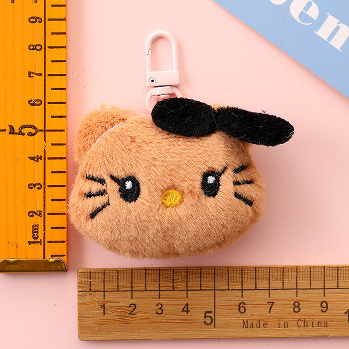 Wholesale Cute cartoon plush doll brooch keychain
