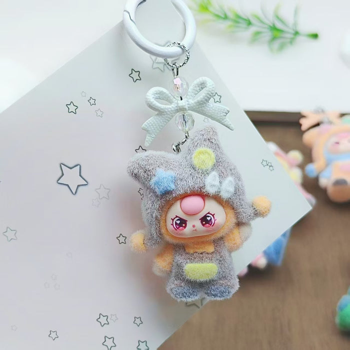 Wholesale Flocked hat keychain phone charm