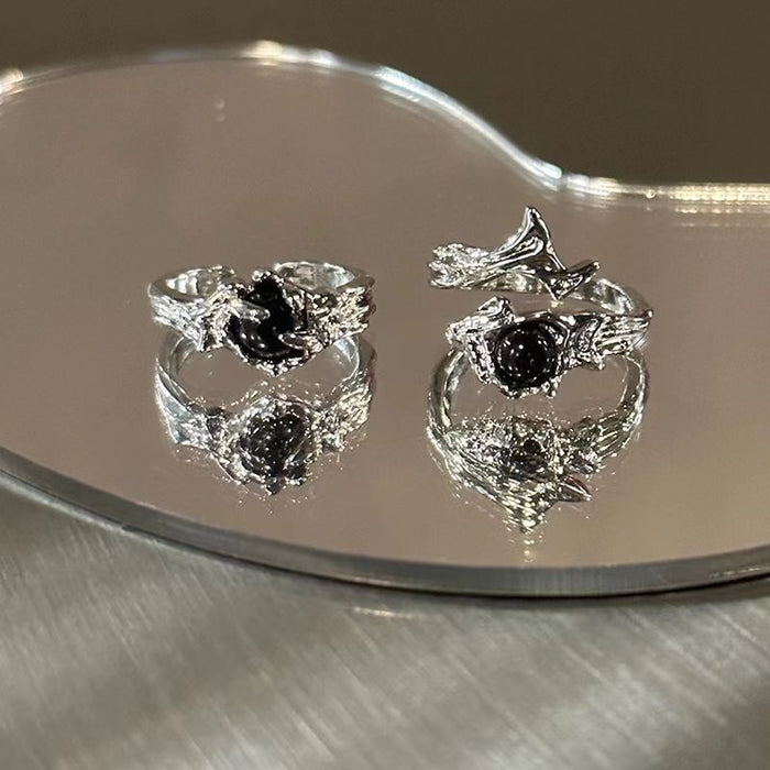 Wholesale Original Thorn Ring, niche design, textured ring, ring like opening ring