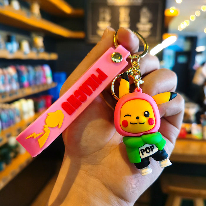 Wholesale Rubber Cartoon Doll Keychain JDC-KC-Tingm172