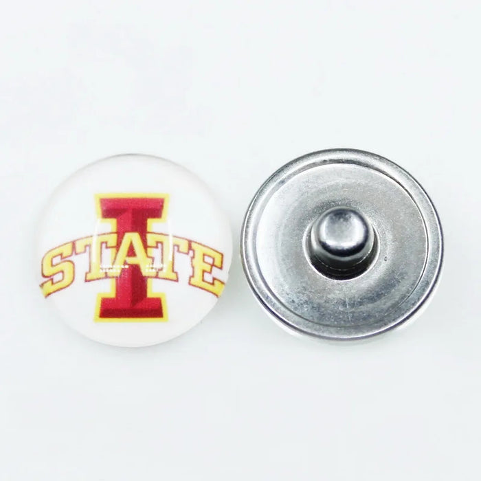 Wholesale  18mm snap button University League team logo
