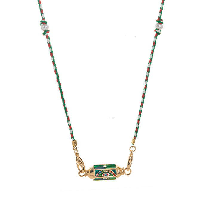 Wholesale Valentine' s Day Colorful Tarot Card Necklace