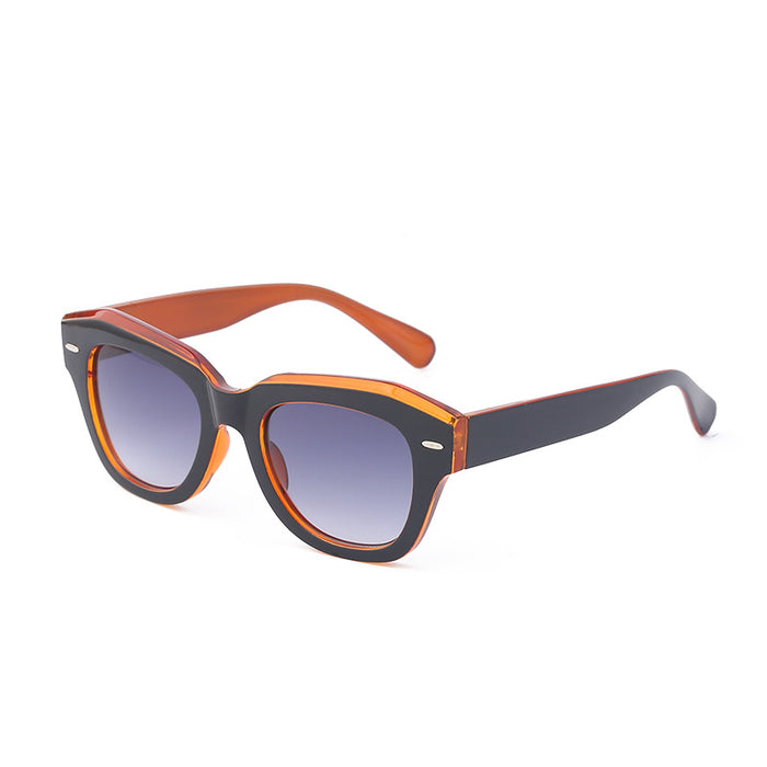 Wholesale Retro frame polarized sunglasses, fashionable rice nail sunglasses, sunglasses wholesale