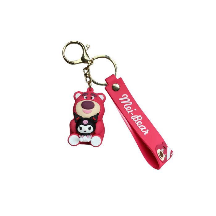 Wholesale Cartoon Doll Silicone Keychain JDC-KC-MingT276