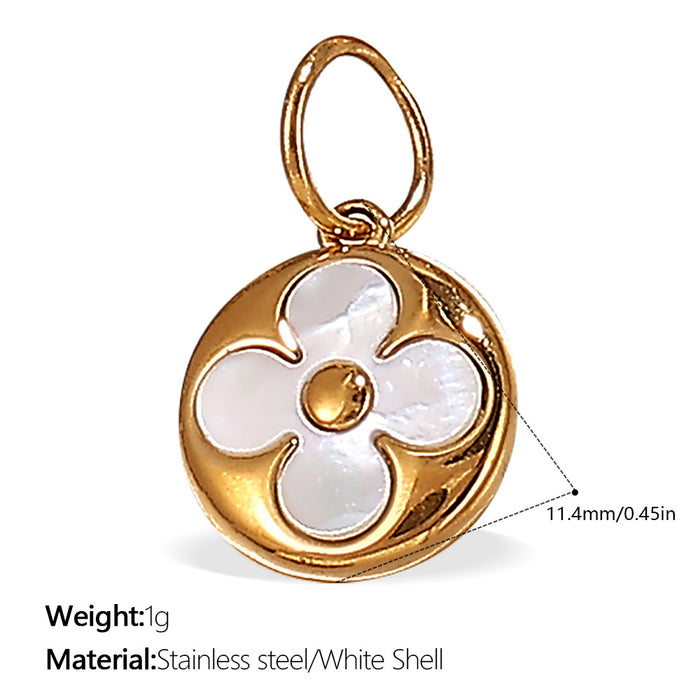Wholesale DIY Stainless Steel Gold-Plated Necklace Pendant