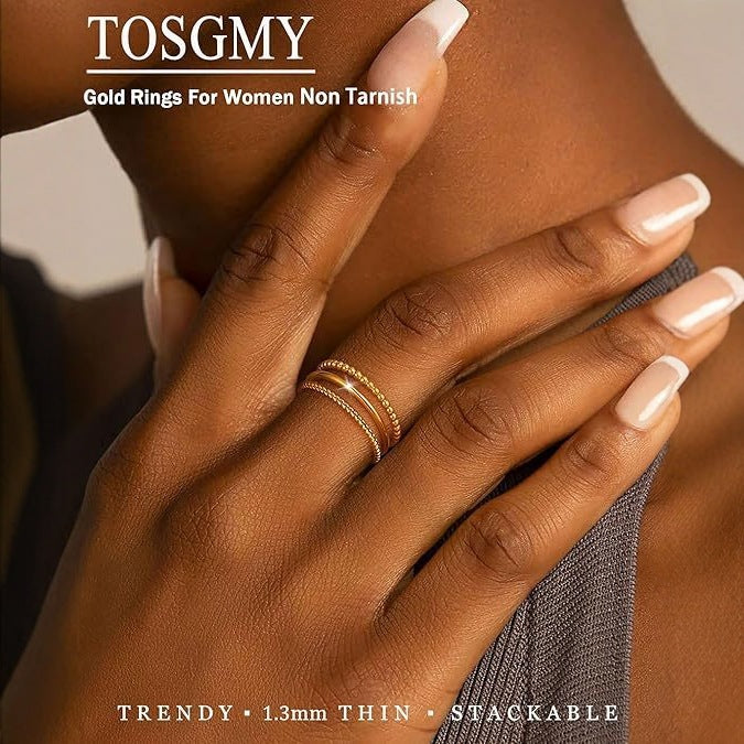 Wholesale Three layers of high-grade diamond Fried Dough Twists net overlay ring micro inlay design luxury ring