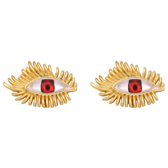 Wholesale Zinc Alloy Devil Eye Earrings JDC-ES-YueLi011
