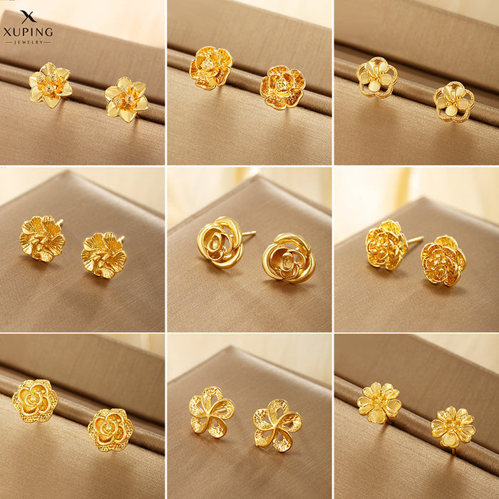 Wholesale Fairy Style Plant Flowers Retro Simple Temperament Design Earrings JDC-ES-XP004