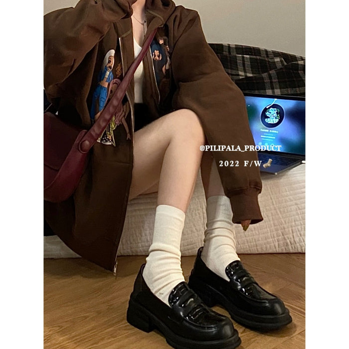 Wholesale Durable, minimalist, pile up mid length socks