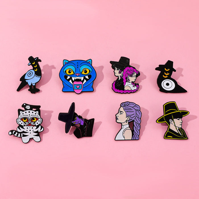 Wholesale K-POP Metal Badge Anime Character Alloy Broch Accessories