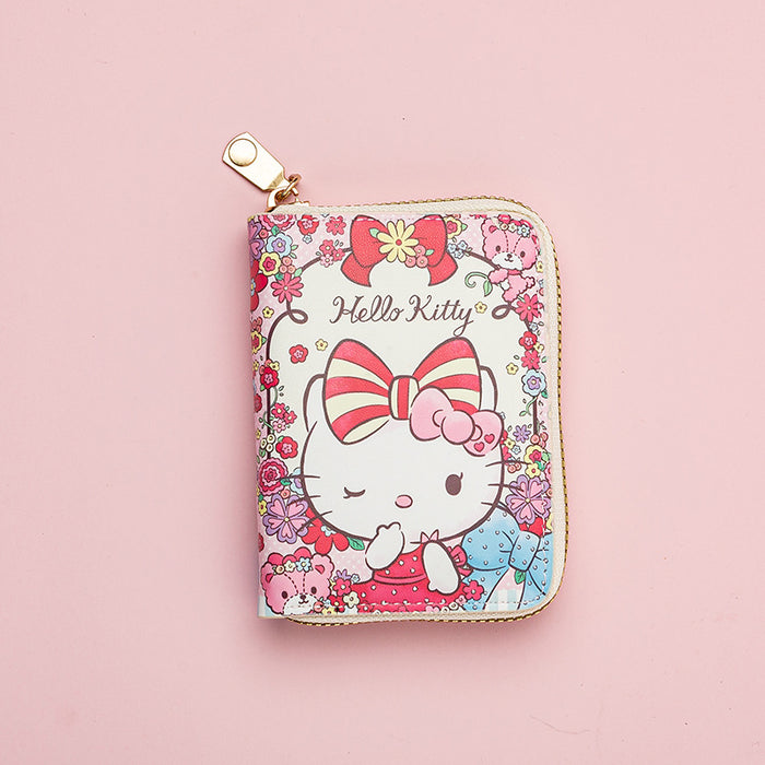 Wholesale Cute Cartoon Mini Zipper Short Wallet for Female Students