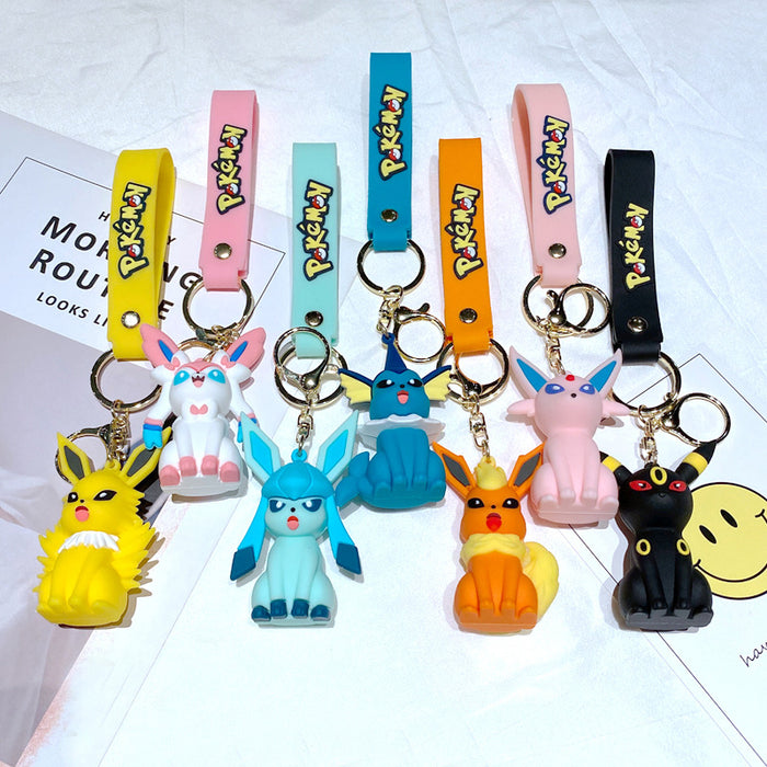 Wholesale Creative keychain cartoon figurine car keychain couple bag pendant