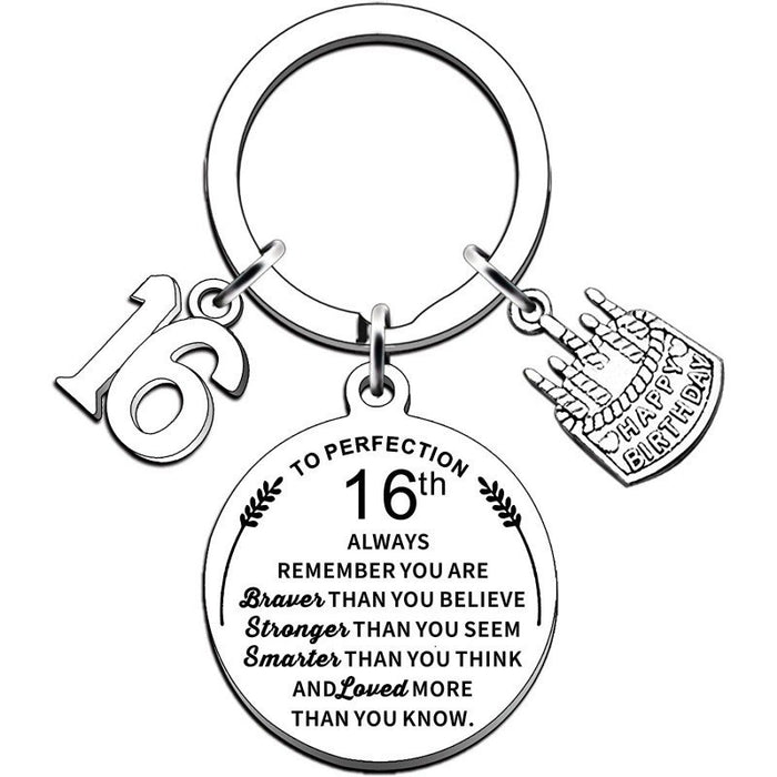 Wholesale May You Be Stainless Steel Keychain JDC-KC-TangMumao002