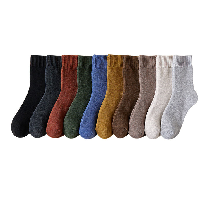 Wholesale Socks, looped socks, long socks, solid color, looped thick, warm midsole