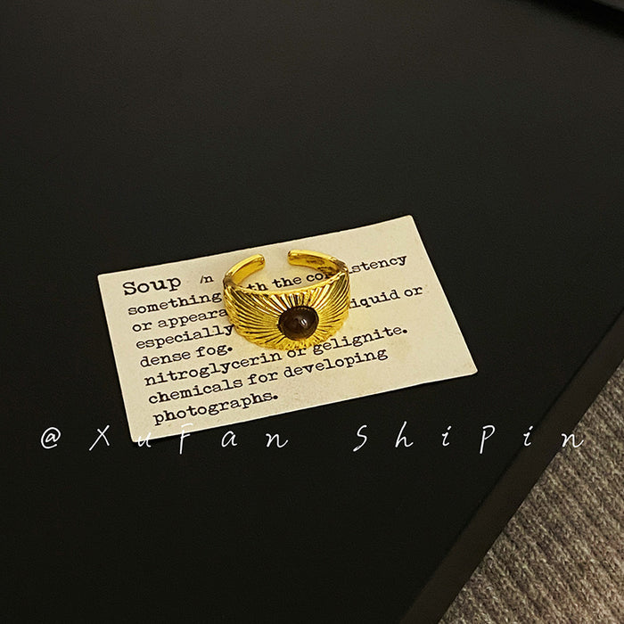 Wholesale Stacked sunflower rings are elegant, personalized, high-end, fashionable and unique