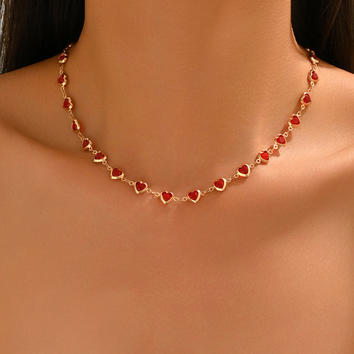 Wholesale Trendy Water Wave Star Necklace Copper Silver Electroplated Fashion Jewelry Accessory