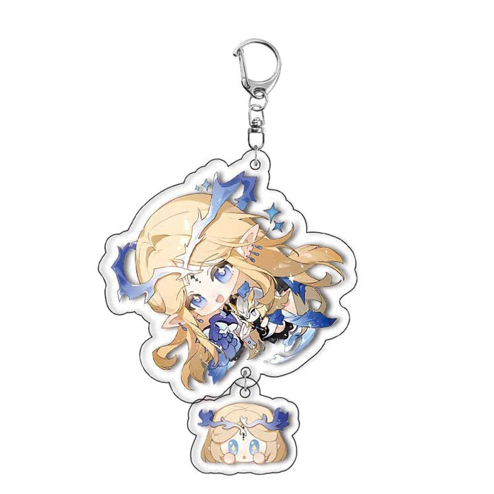 Wholesale Layered Acrylic Keychain Anime Merchandise Backpack Charm