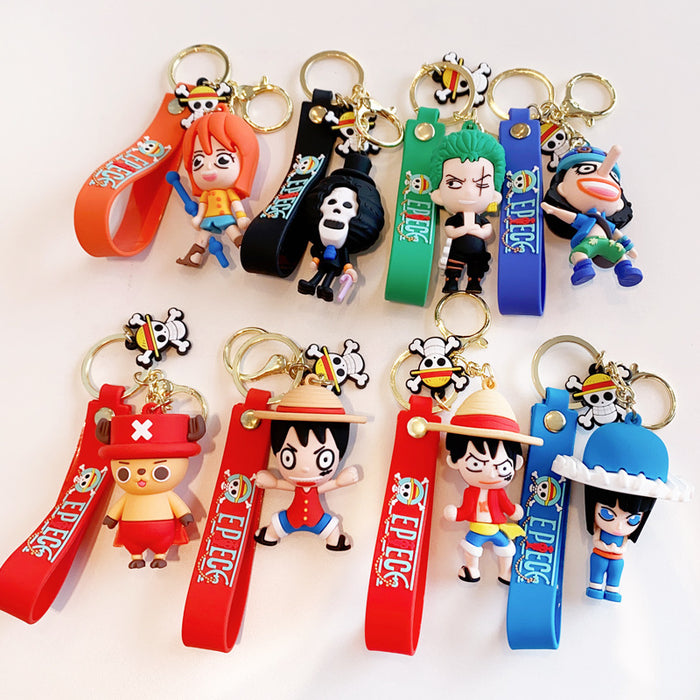 Wholesale Silicone Cartoon Doll Keychain JDC-KC-MingT224