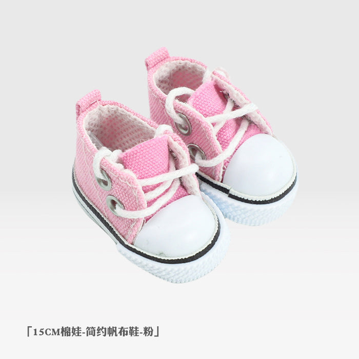 Wholesale 20cm Cotton Doll Shoes Simple Sports Canvas Shoes Doll Doll Shoes  Accessories Cotton Doll Shoes