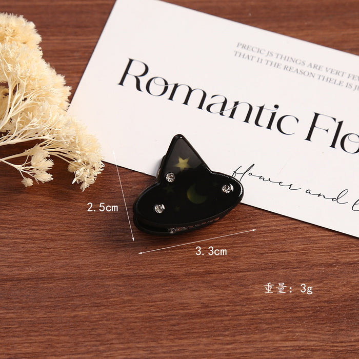Wholesale Glow in the Dark Ghost Bat Black Cat Acetate Hair Claw Clip