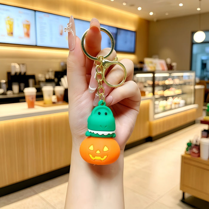 Wholesale Cartoon Metal Keychain Night Light Decorative Bag Charm Gift for Students Couples MOQ≥2