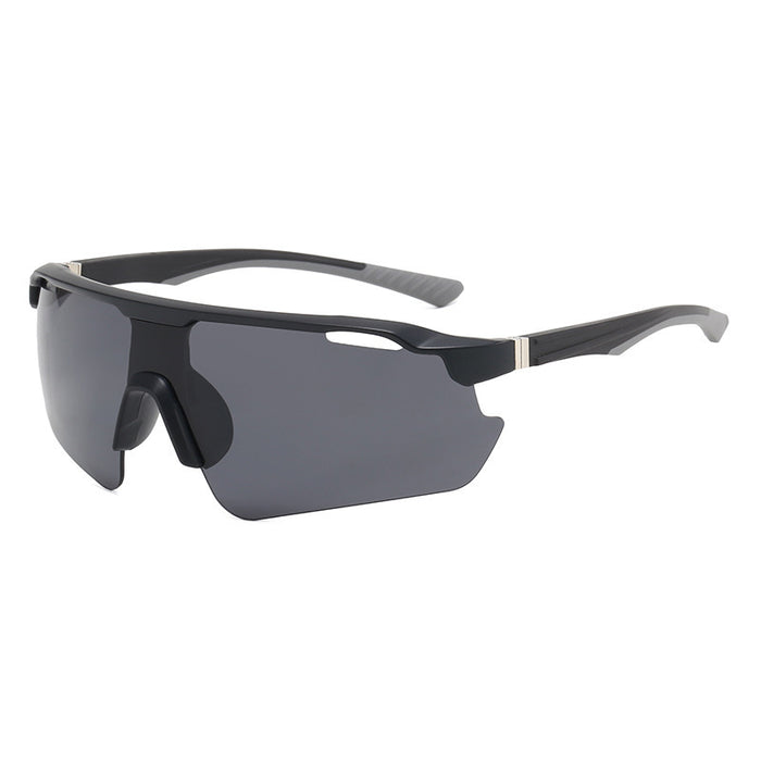 Wholesale Conjoined large frame cycling glasses, futuristic outdoor sports sunglasses, windproof sunglasses