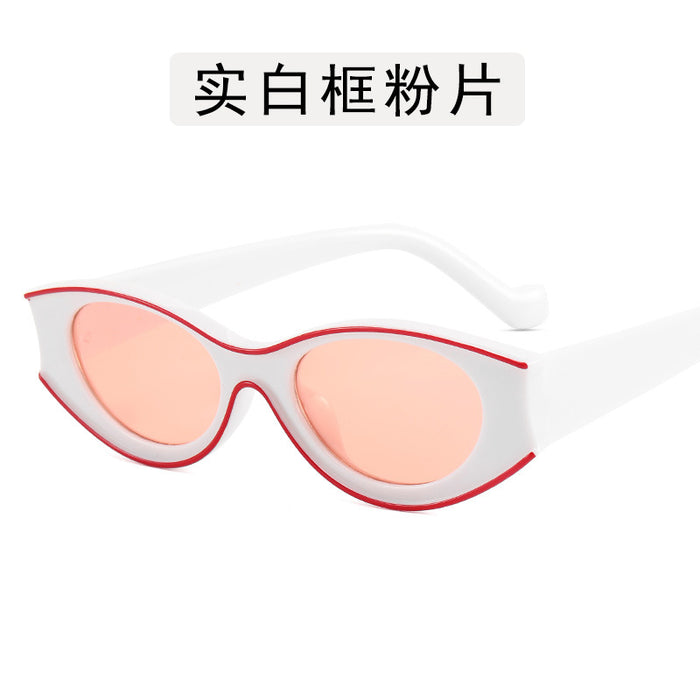 Wholesale New Fashion Sunglasses Fashion Sunglasses Retro Elliptical Dot Paint Sunglasses