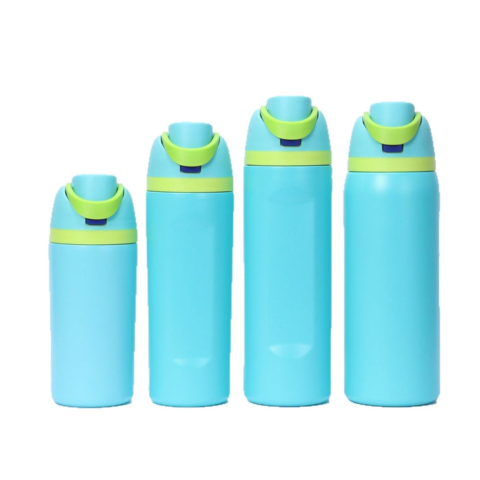 Wholesale Cartoon fruit cup stainless steel thermos cup large capacity portable double drinking cup outdoor sports kettle