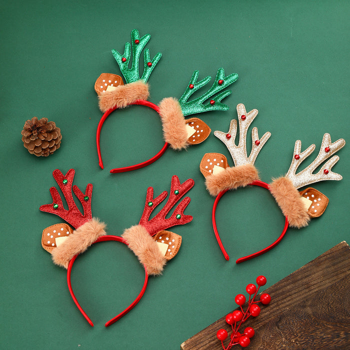 Wholesale Christmas Ears Antler Bell Head Hoop Head Buckle Party Party Decoration Supplies Children