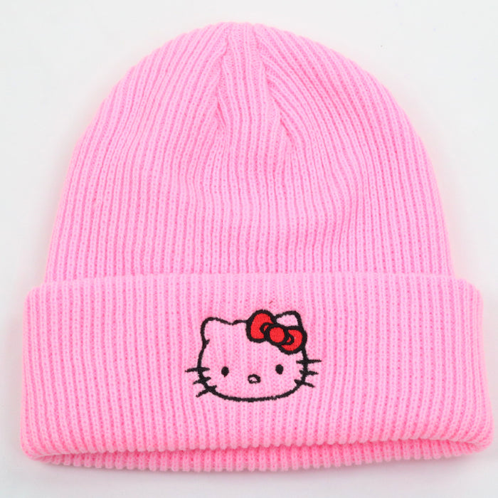 Wholesale Cartoon Embroidery Knitted Beanie JDC-FH-PeiN026