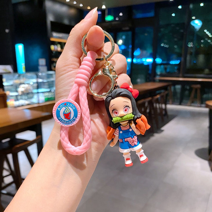 Wholesale Cartoon Doll Bag Pendant Car Key Chain Doll Machine Small Gift