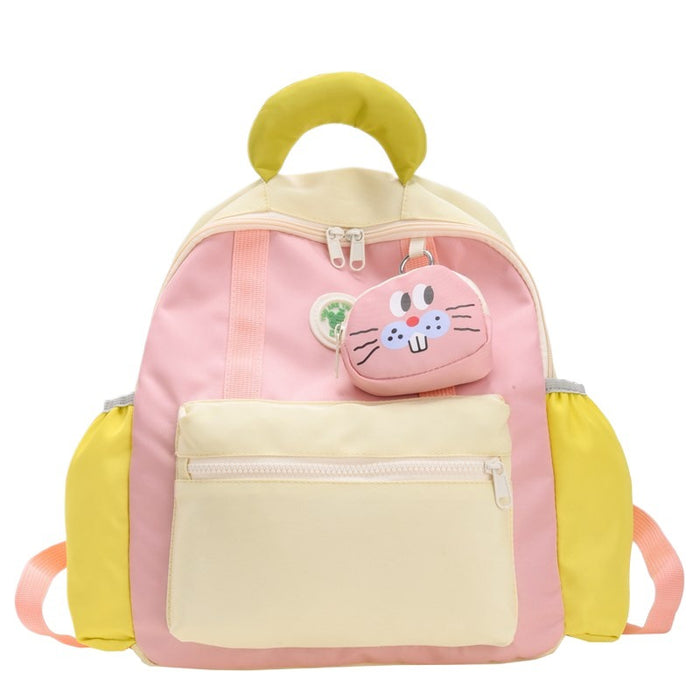 Wholesale Children's Bag  Backpack Cute Kindergarten Boys and Girls School Bag Color Contrast Backpack