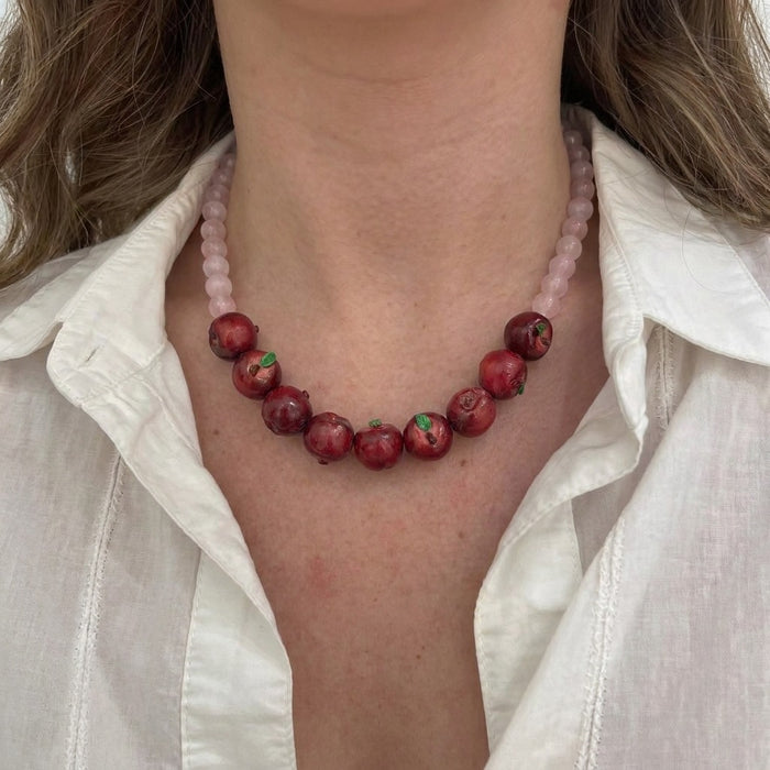 Wholesale Vintage Fruit Beaded Necklace Fashion Jewelry Accessory Gift
