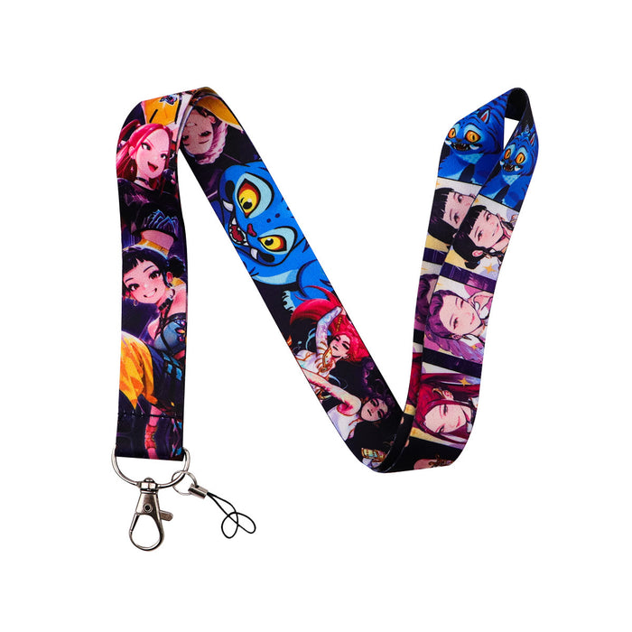 Wholesale 5 pcs KPOP Phone Lanyard Hard Case Protector Card Holder Keychain