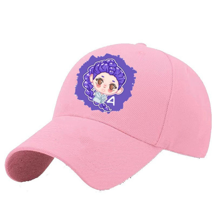 Wholesale Kpop style colorful baseball cap outdoor original design cotton polyester hat