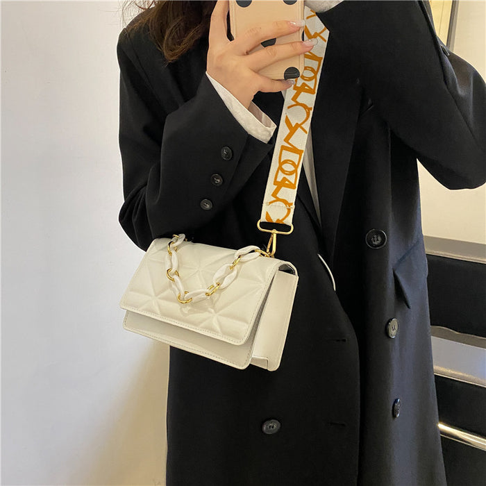 Wholesale PU Wide Shoulder Strap Thick Chain Shoulder Bag JDC-SD-SYuan008