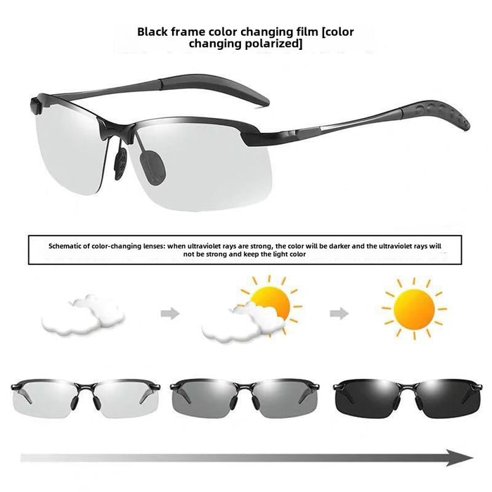 Wholesale Polarized sunglasses for men, suitable for day and night driving, fishing, and night vision