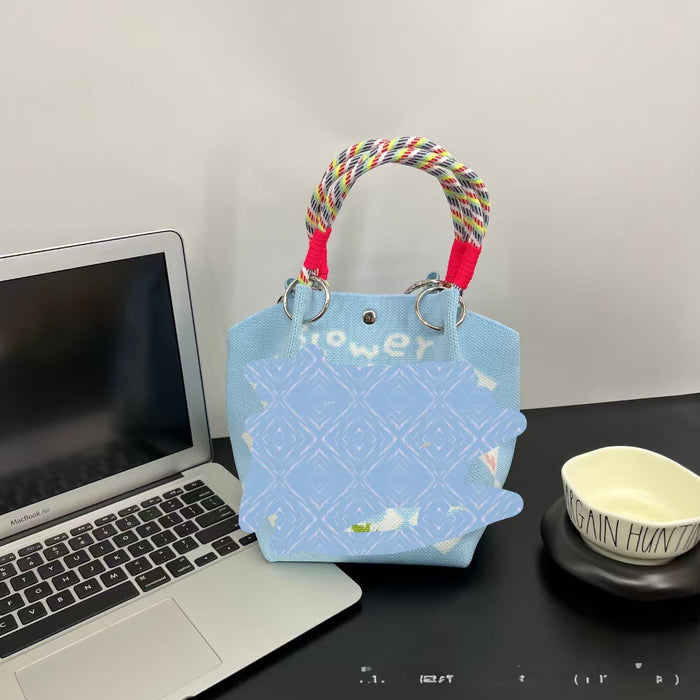 Wholesale Cartoon knitted bag large capacity vegetable basket