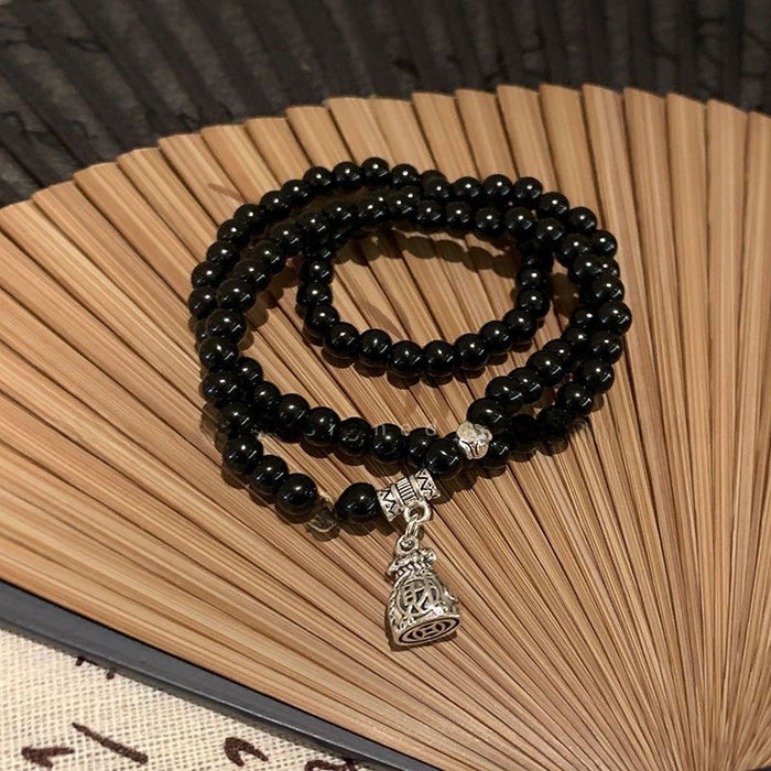 Wholesale Beaded double-layer bracelet, retro new style bracelet, personalized and versatile bracelet accessory