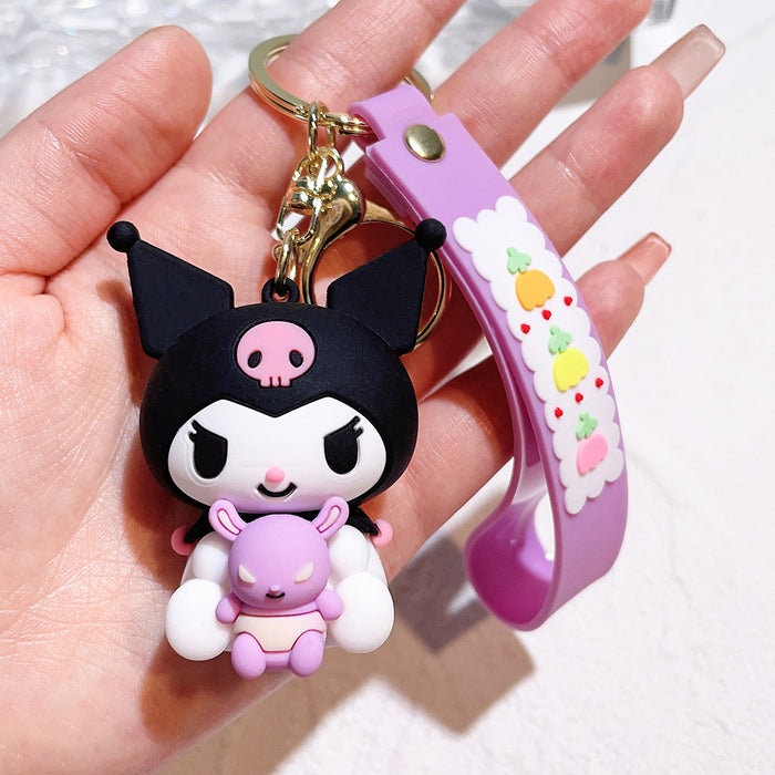 Wholesale Cartoon Silicone Doll Keychain JDC-KC-QiChao024