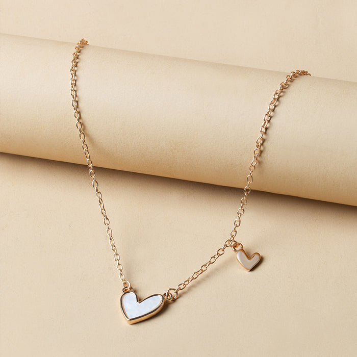 Wholesale Acrylic Heart Necklace Clavicle Chain Women