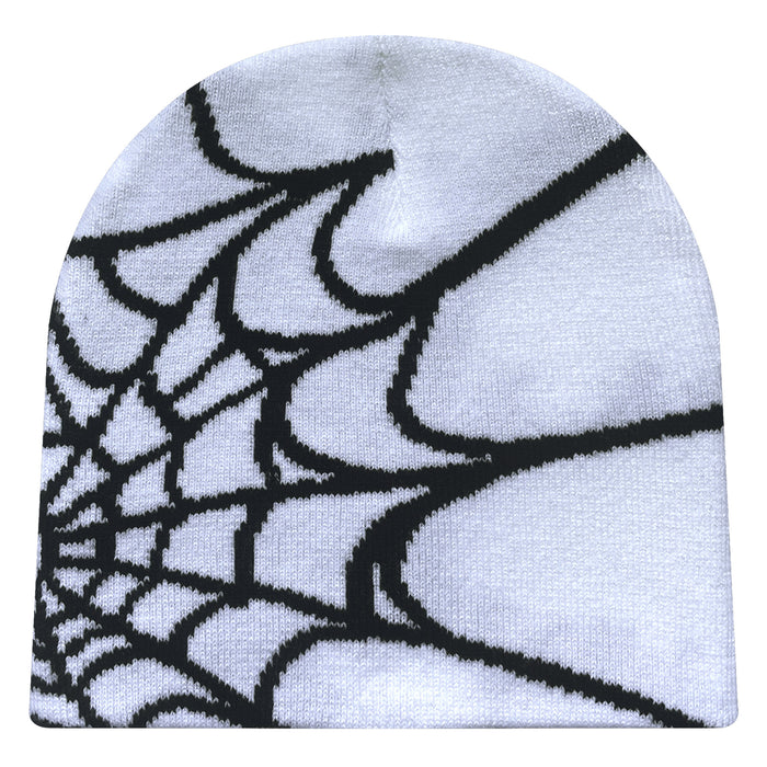 Wholesale Acrylic Spider Web Jacquard Yarn Knitted Hat JDC-FH-Mingw003