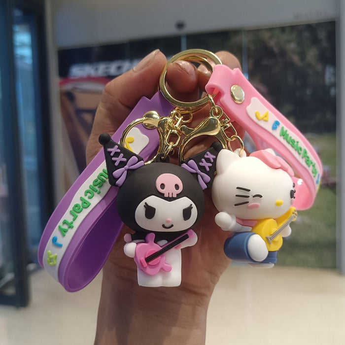 Wholesale Cartoon Silicone Doll Keychain JDC-KC-KuangK022