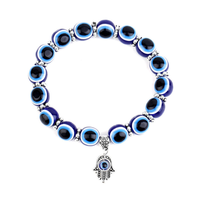 Wholesale Blue Eye Bracelet Palm Devil's Eye Beaded Bracelet