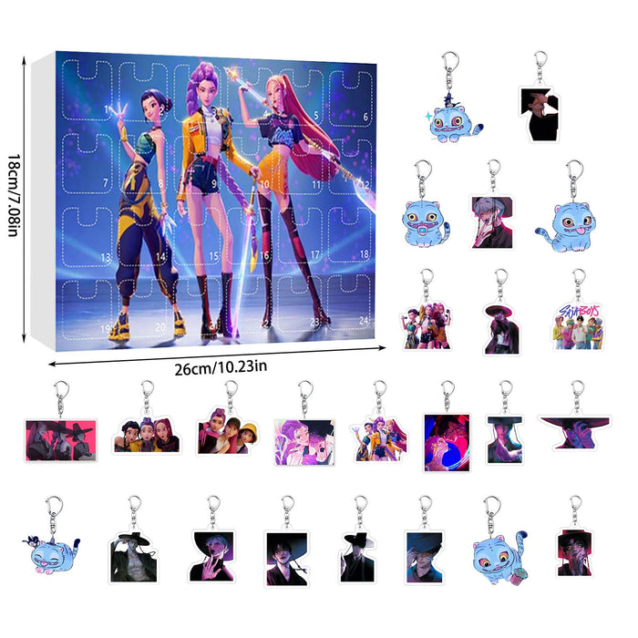 Wholesale 2025KPOP Christmas Countdown Calendar Blind Box Keychain