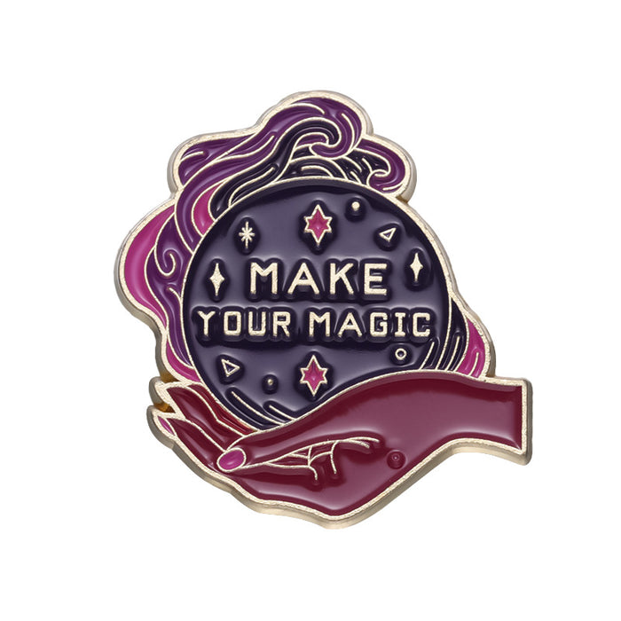 Wholesale Zinc Alloy Purple Romantic Brooch Set Dreamy Design Fashion Accessory